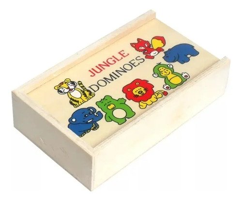 Dominó Madera Niños Juego De Mesa Didácticos Juguetes