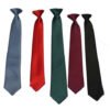 Corbata Colegio Azul, Negra, Gris, Verde Y Rojo Uniforme