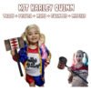 D_763147-MCO79992103143_102024-O.jpg Combo Disfraz Harley Quinn + Peluca + Bate Disfraces Premium