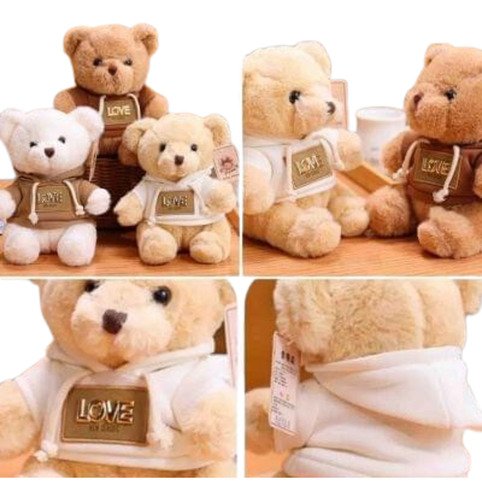 D_763308-MCO82424766715_022025-O.jpg Oso Love 20 Cm | Peluche Tierno Para Regalo Blanco