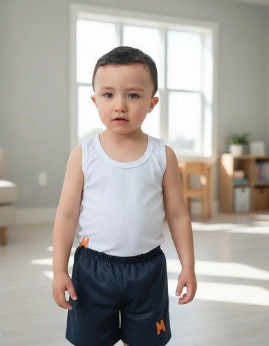 Esqueleto Blanco Set X3 Uniforme Escolar Algodón Niños