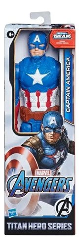 Avengers Capitan America Muñeco Titan Hero 30 Cm Orig Hasbro