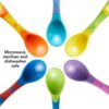 Cucharas Plastica X4  Bebes Utiles Multicolor Libres De Bpa