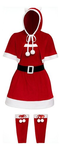 Disfraz De Mamá Noel Disfraces Navidad Rojo Unica
