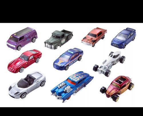 Set De 10 Carros Hot Wheels Para Pequeños Pilotos