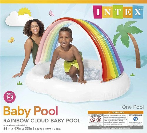 D_765222-MCO52821349944_122022-O.jpg Piscina Para Pelotas Y Agua Inflable Arcoiris Niños