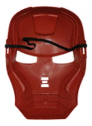 D_766898-MCO78826751550_092024-O.jpg Máscara De Ironman En Plástico Con Detalles Metálicos Rojo Iron Man