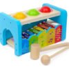 Juguetes De Madera - Xilófono, Piano Y Juego Didáctico Niños Azul