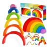 Arcoiris Waldorf Juguete En Madera Juegos Niños Arma Figuras