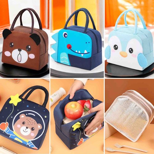 Lonchera Niños Bolsa Térmica Infantil Diseños Cute