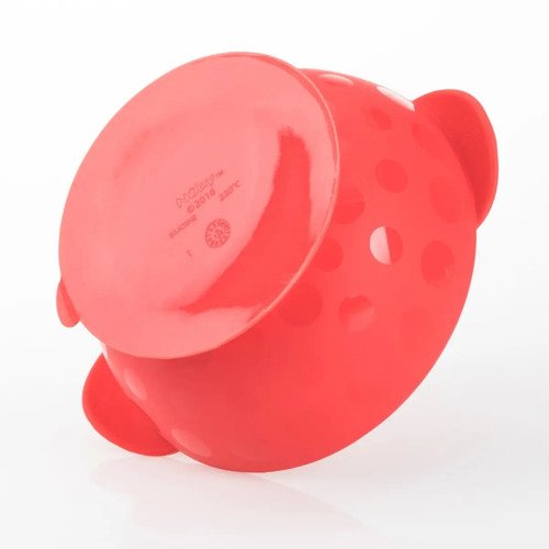 Bowl Plato Hondo Infantil Silicona Nuby Sure Grip Color Rosa
