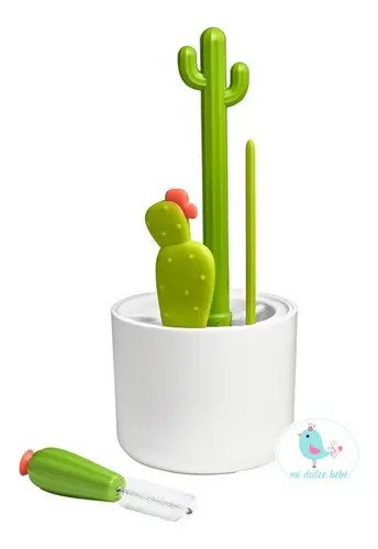 D_768771-MLA99533165998_122025-O.jpg Set De Cepillos Boon Cacti Para Mamaderas Y Accesorios Con Limpia Tetinas Verde