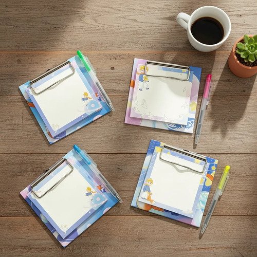 Docena Notas Adhesivas Con Soporte + Bolígrafo X12 Unidades Blanco