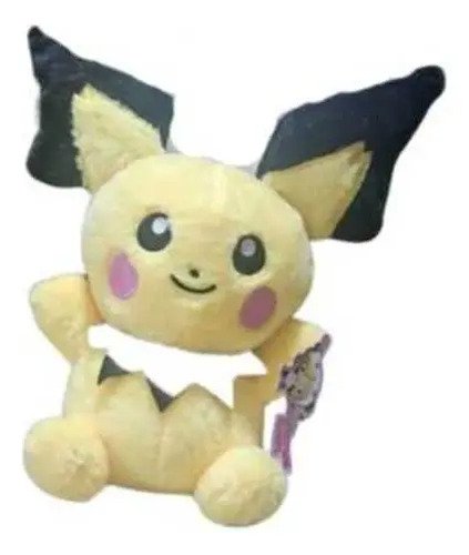Peluche Pichu Pokémon 26cm - Ideal Para Coleccionistas Amarillo