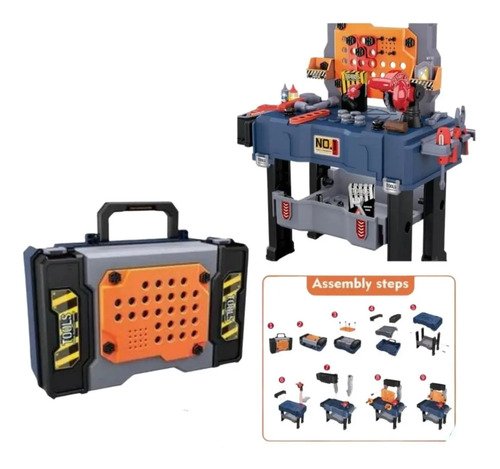 Maletín Silla Herramientas Juguete Set Completo Super Tool