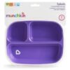 D_770965-MCO51492677690_092022-O.jpg Plato Con División Comida Munchkin Bebé Morado Práctico Violeta Liso