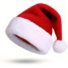 Gorro Navidad Gamuzado Pompon Navideño Calidad Premium Rojo