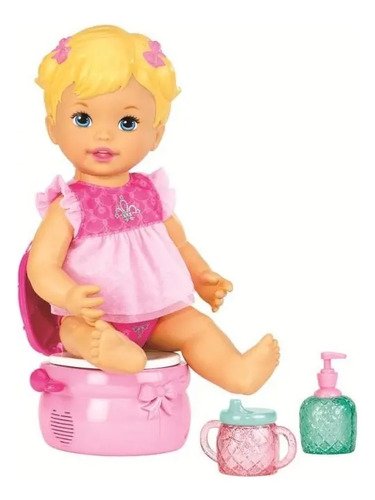 Muñeca Aprendiendo A Ir Al Baño Little Mommy Inodoro Sonidos