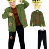 Disfraz Frankenstein Adulto - Terror Clásico Para Halloween Verde- Negro Y Cafe Unica