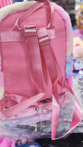 D_772734-MCO82082759693_012025-O.jpg Morral Niña Gato Maleta Gatito Peludito Para Niñas Rosado