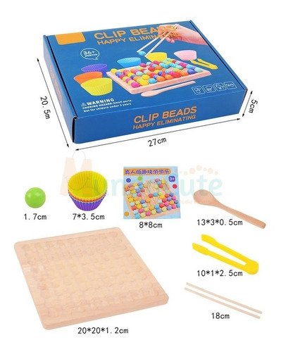 D_772869-MCO45540051739_042021-O.jpg Juguete Clasificación Conteo Pinzas Montessori Set Didáctico Varios