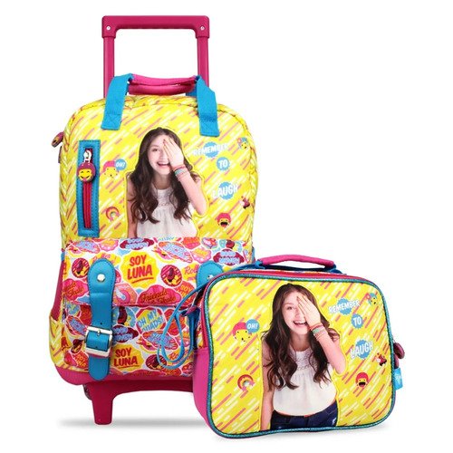 D_773234-MCO26614670902_012018-O.jpg Morral Maleta Grande Soy Luna Ruedas + Lonchera Original
