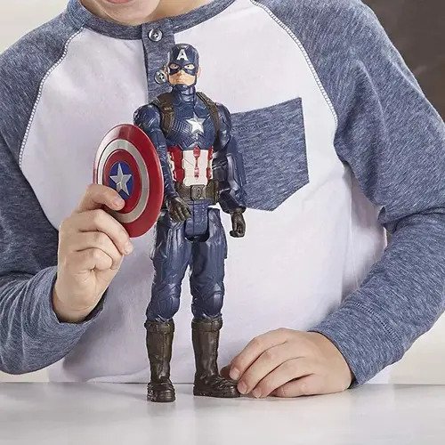 Avengers Capitan America Muñeco Titan Hero 30 Cm Orig Hasbro
