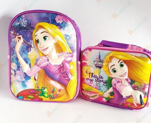 Morral Rapunzel Princesas Original Disney Maleta Niñas