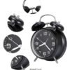 D_774053-MCO80680637608_112024-O.jpg Reloj Despertador De Campana Clásico Con Luz- Diseño Retro Negro