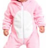 Disfraz Bebé Abrigado Disfraces Niños Animales Pijama Cute Rosa Pálido 2 Meses Gatito