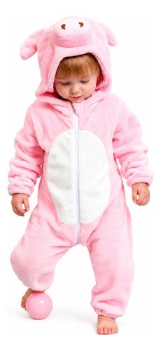 D_774174-MCO115739826485_082026-O.jpg Disfraz Bebé Abrigado Disfraces Niños Animales Pijama Cute Rosa Pálido 2 Meses