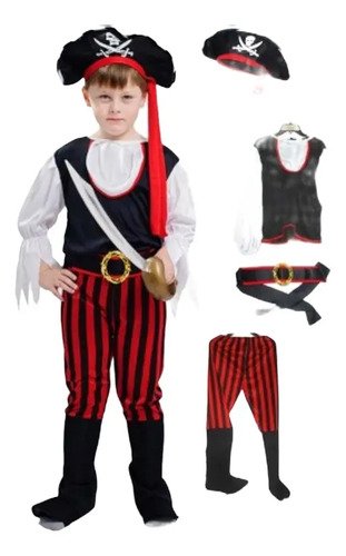 Disfraz Pirata Niño - Aventuras Y Batallas En Alta Mar