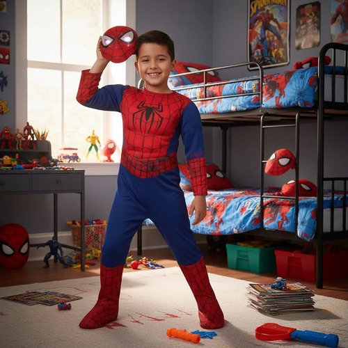 D_774896-MCO93127830707_092025-O.jpg Disfraz Spiderman Semiacolchado Hombre Araña Disfraces