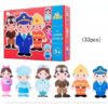 3 Rompecabezas Kit Bebés Madera Montessori Niños