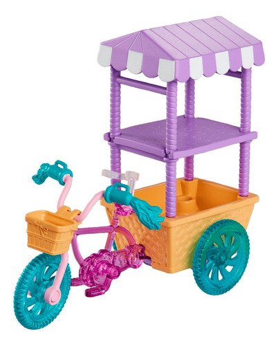 Set Polly Pocket Carrito De Bicicleta Dulces Sorpresas