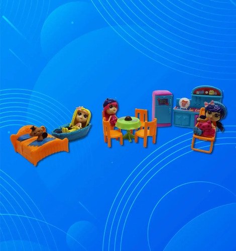Casa De Muñecas Juguete Para Niñas Azul