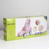 Carro De Empujar De Madera Con Mini Laberinto, Encajables Rosa