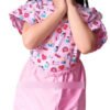 Disfraz De Enfermera Doctora Niña Rosado Alta Calidad