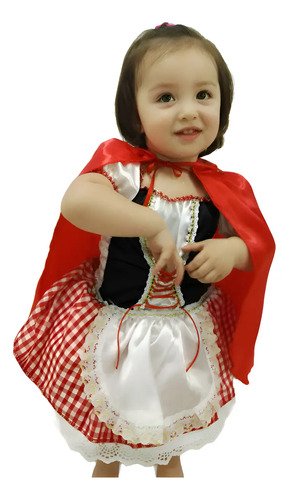 D_779795-MCO94305968386_102025-O.jpg Disfraz Caperucita Roja Hermoso Niña Disfraces Tiernos