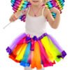 D_781324-MCO79947285611_102024-O.jpg Tutu Unicornio Niña Con Alas Disfraz Fiesta Infantil Cosplay Arcoíris Unica