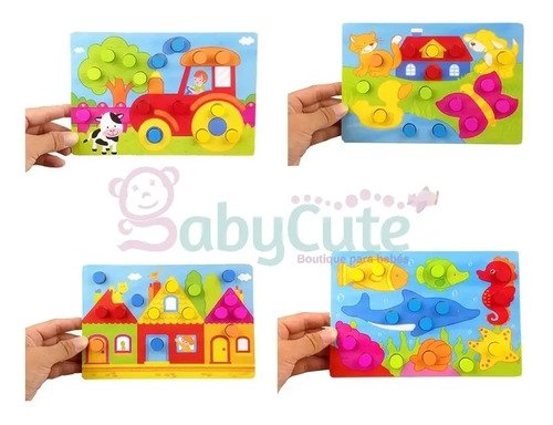 D_782454-MCO42860493408_072020-O.jpg 5 Libros Rompecabezas + 3 Tableros De Colores Juguetes Juego