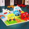 Tableros Didácticos Montessori X2 Unds Juguete Madera