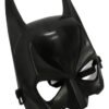 Máscara De Batman En Plástico Negro Con Diseño Realista Negro Batman