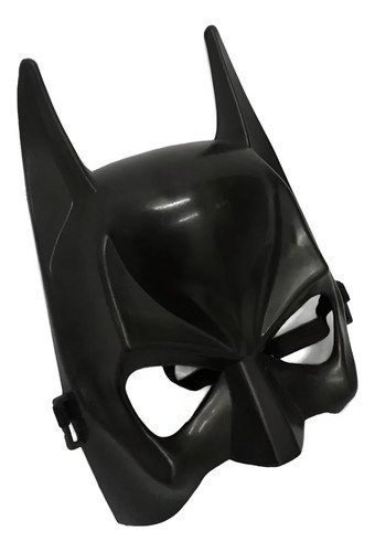 Máscara De Batman En Plástico Negro Con Diseño Realista Negro Batman