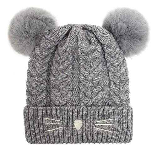 D_783913-MCO69300259481_052023-O.jpg Gorro Lana Para Bebé Protección Invierno Niños Gorros Frío