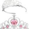 Corona Princesa X6 Unds Accesorio Disfraz Princesa Plateado