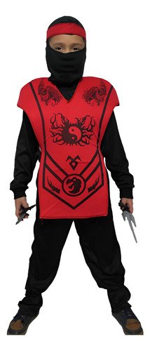 D_784498-MCO79946121639_102024-O.jpg Disfraz Ninja Niño Guerreros Sigilosos Alta Calidad