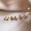 D_784624-MCO84402470779_052025-O.jpg Topitos Aretes Corazon Joyas Accesorios Mujer Love X3 Pares Blanco