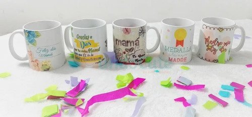 Mug Céramica Feliz Día Mamá Diseños Día De La Madre