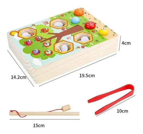 D_786269-MCO45537202944_042021-O.jpg Juego Montessori Madera Pesca Motricidad Juguetes Didácticos